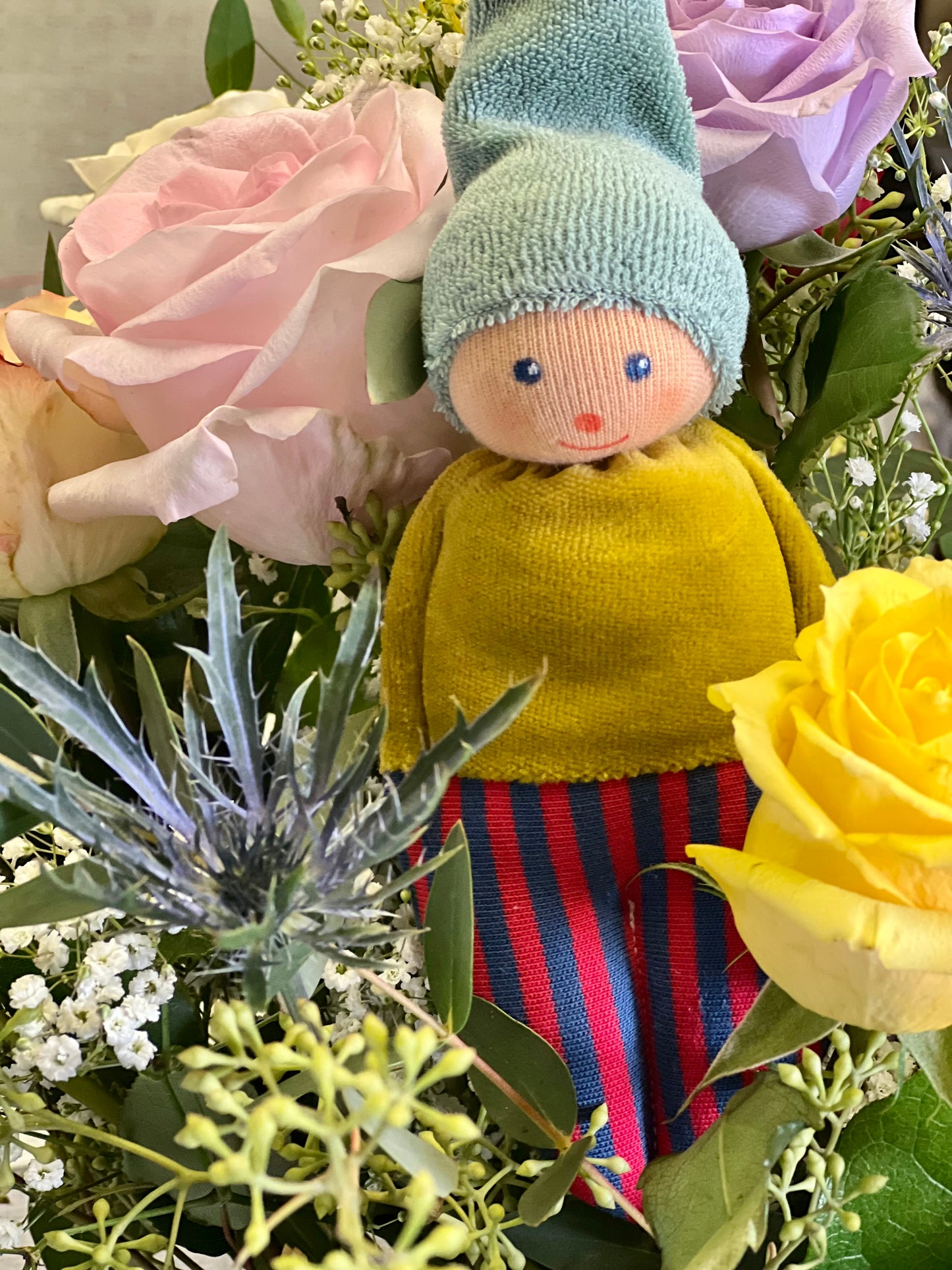 Nanchen Pocket Clown Rattle Doll