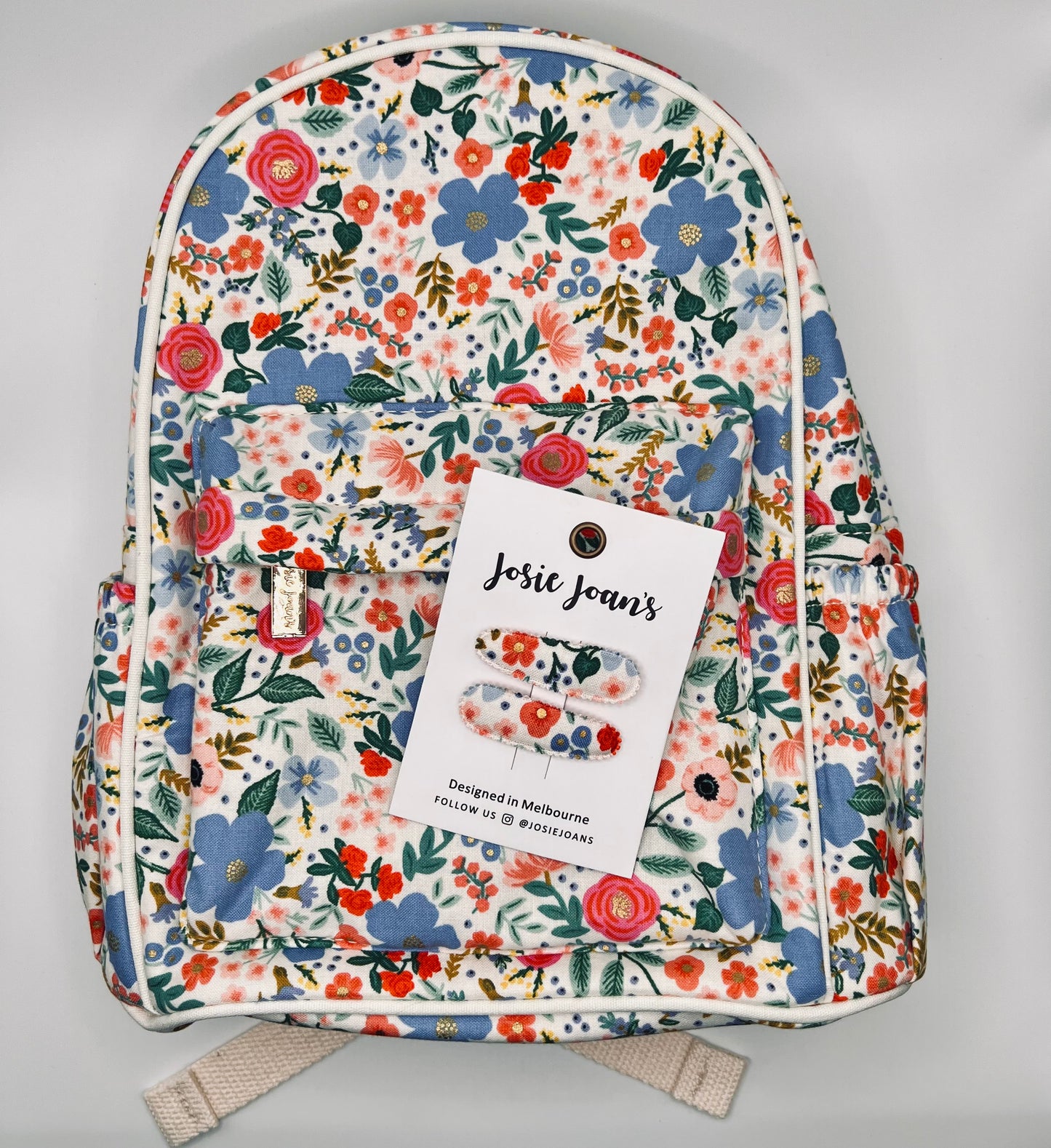 Small Fabric Hair Clips -Little Jasmine