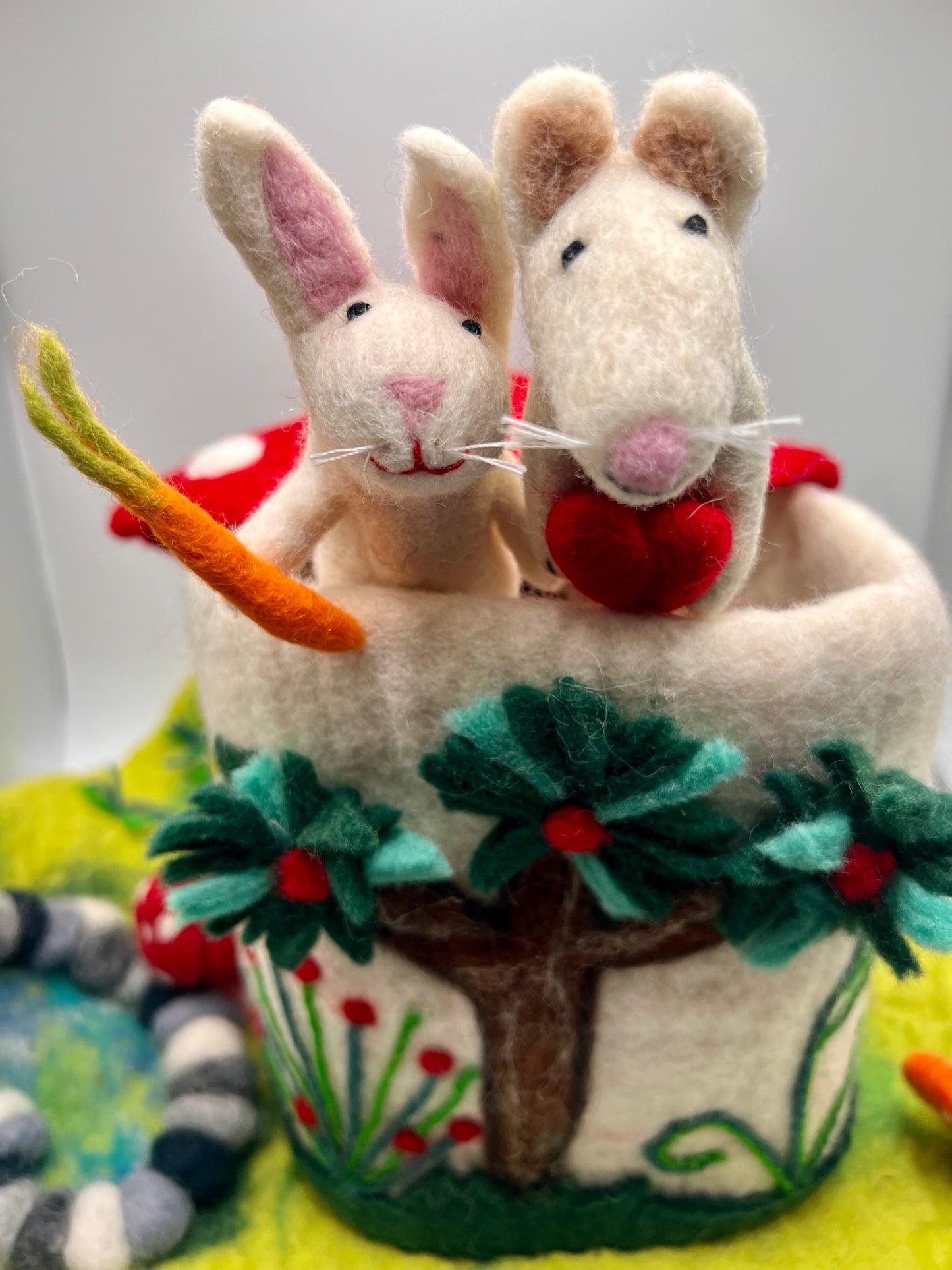 Finger Puppet Magic Mushroom Felt Playhouse