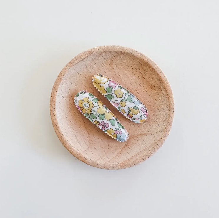 Small Fabric Hair Clips -Little Sophie