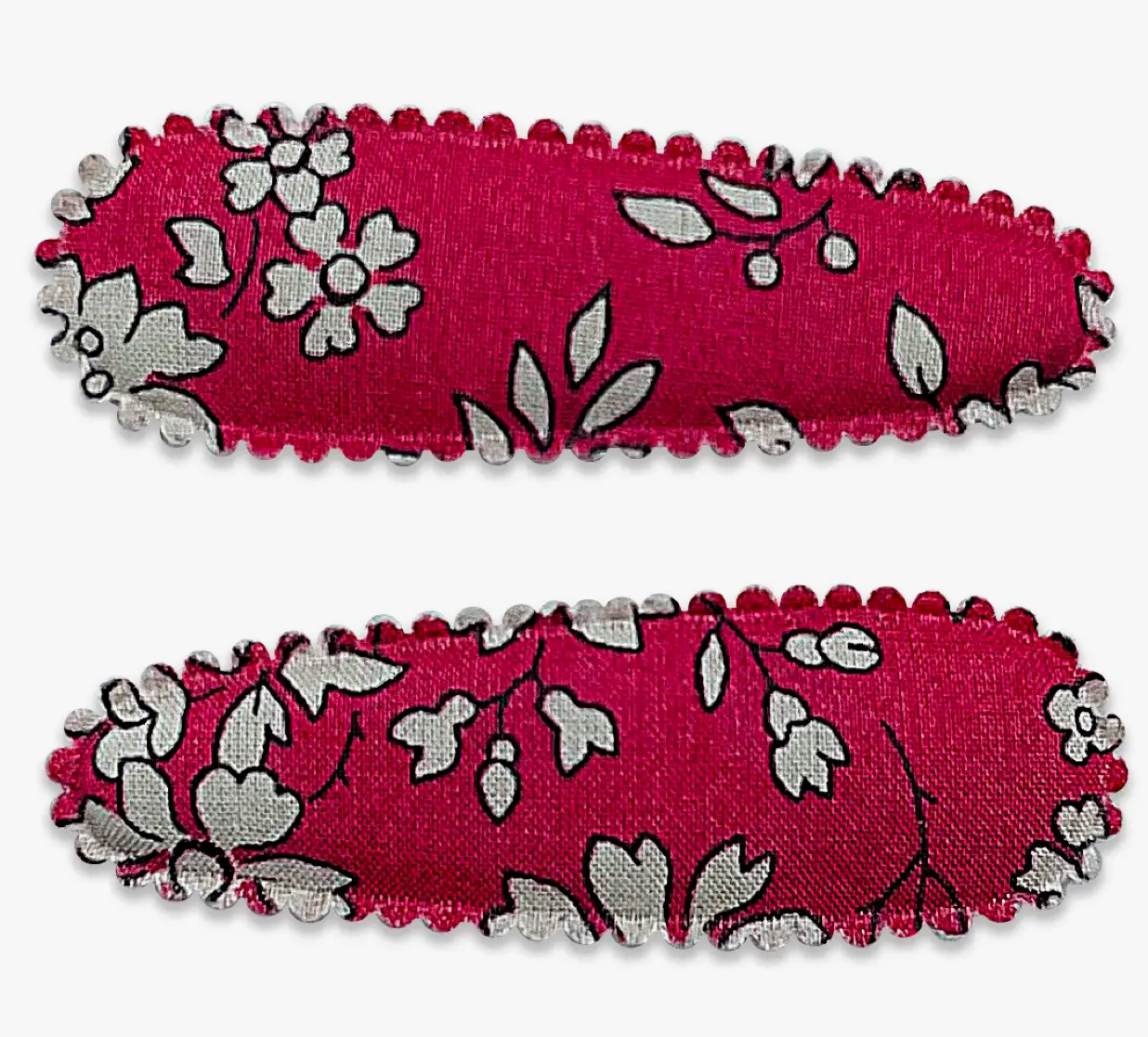 Small Fabric Hair Clips -Little Viera