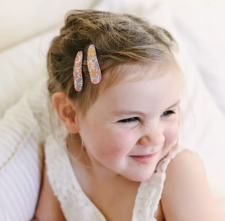 Small Fabric Hair Clips -Little Amelia