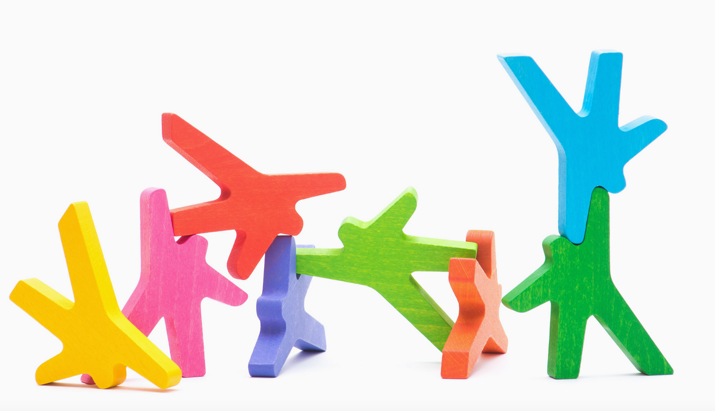 Balancing Acrobats Wood Puzzle