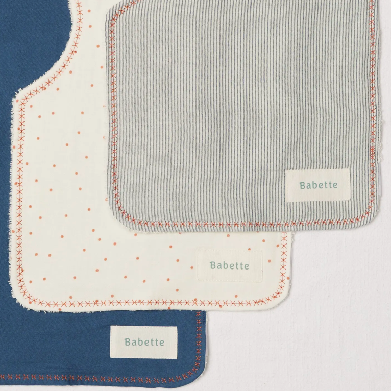 Organic Cotton Baby Burp Cloths - 3 Pack