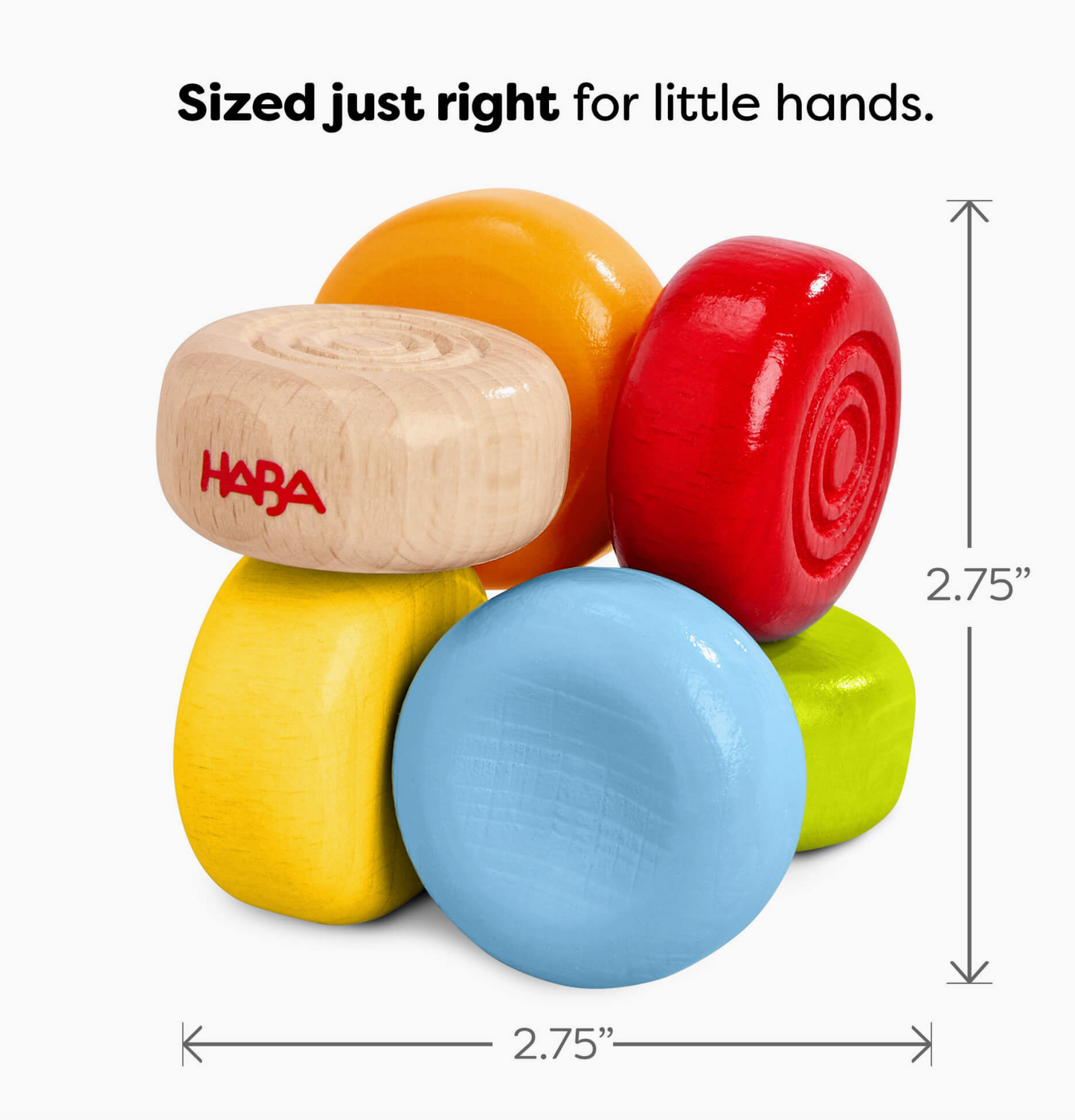 Color Drops Wooden Grasping and Teething Toy