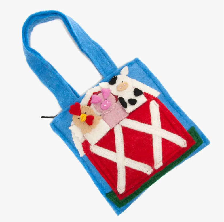 Felt Puppet Tote - Barnyard
