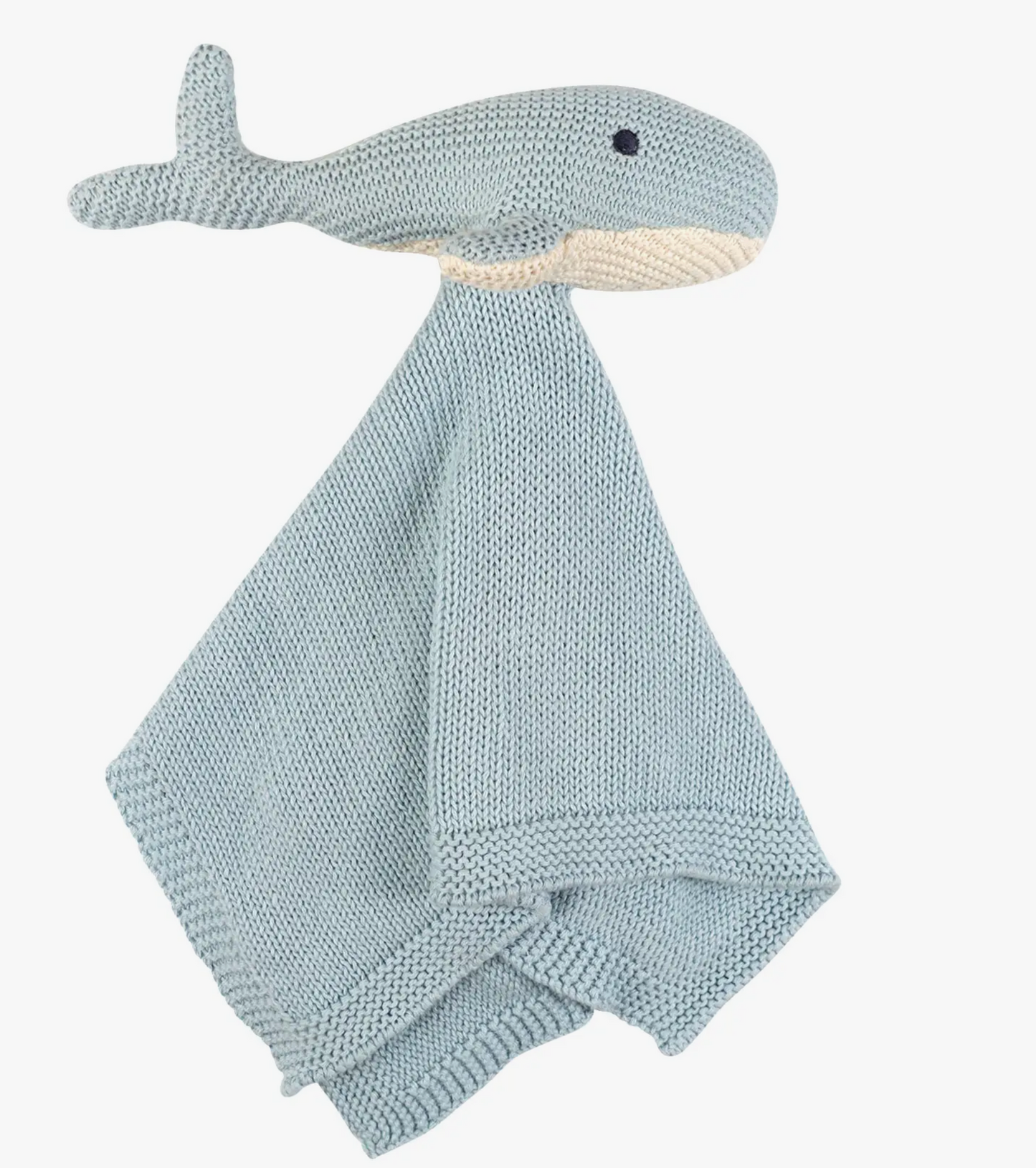 Organic Knit Whale Lovey in Blue