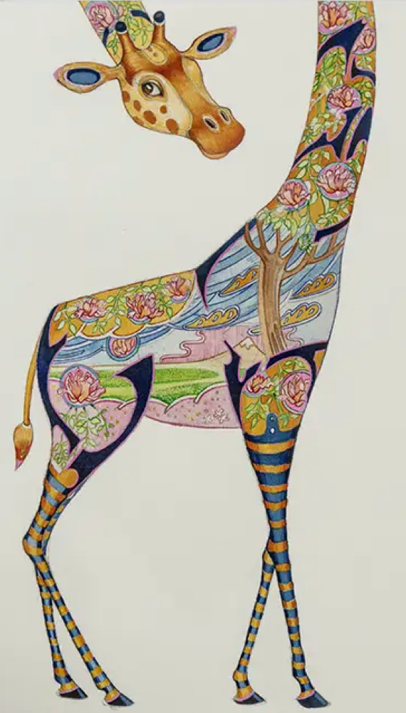 Giraffe Greeting Card