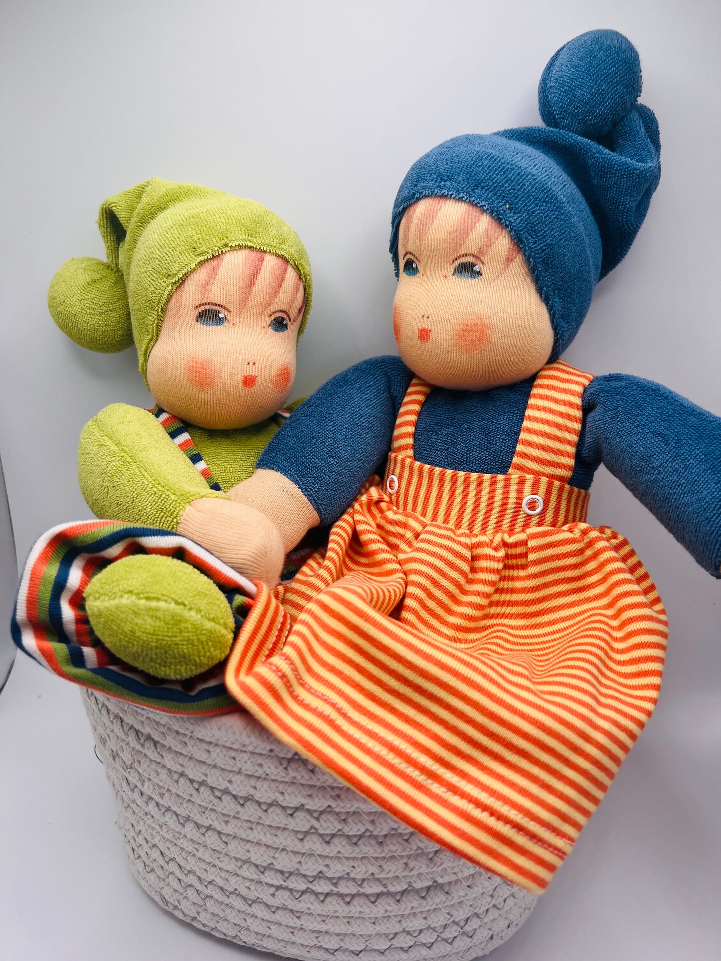 Nanchen Organic Cotton Doll, Bub in green