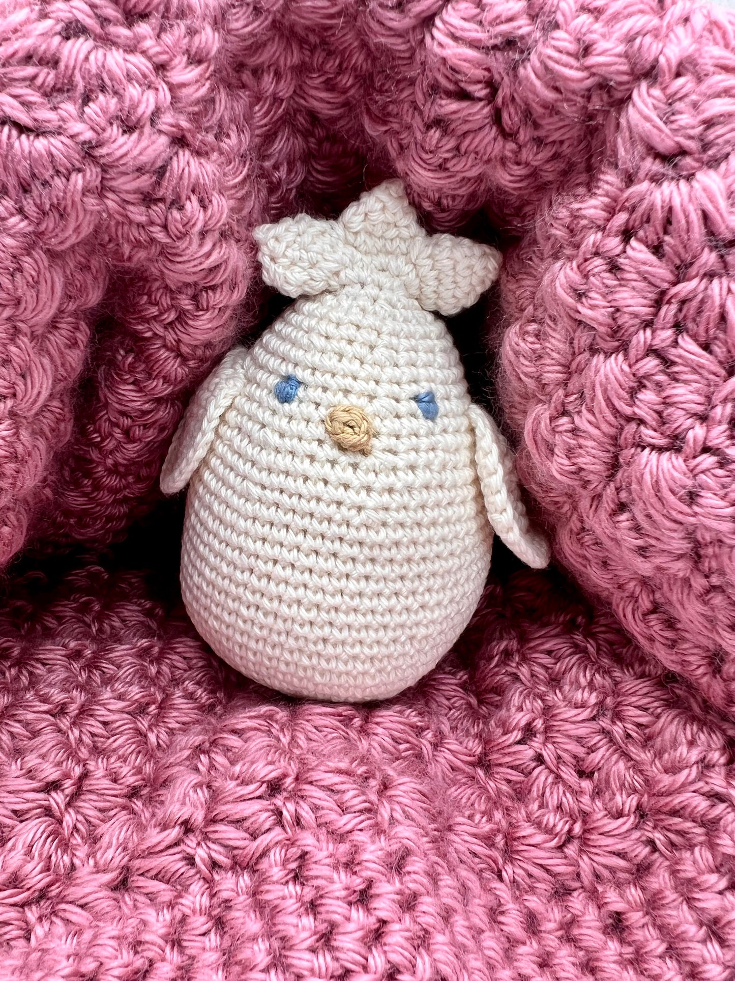 Organic Cotton, Hand Knit, Chick Toy