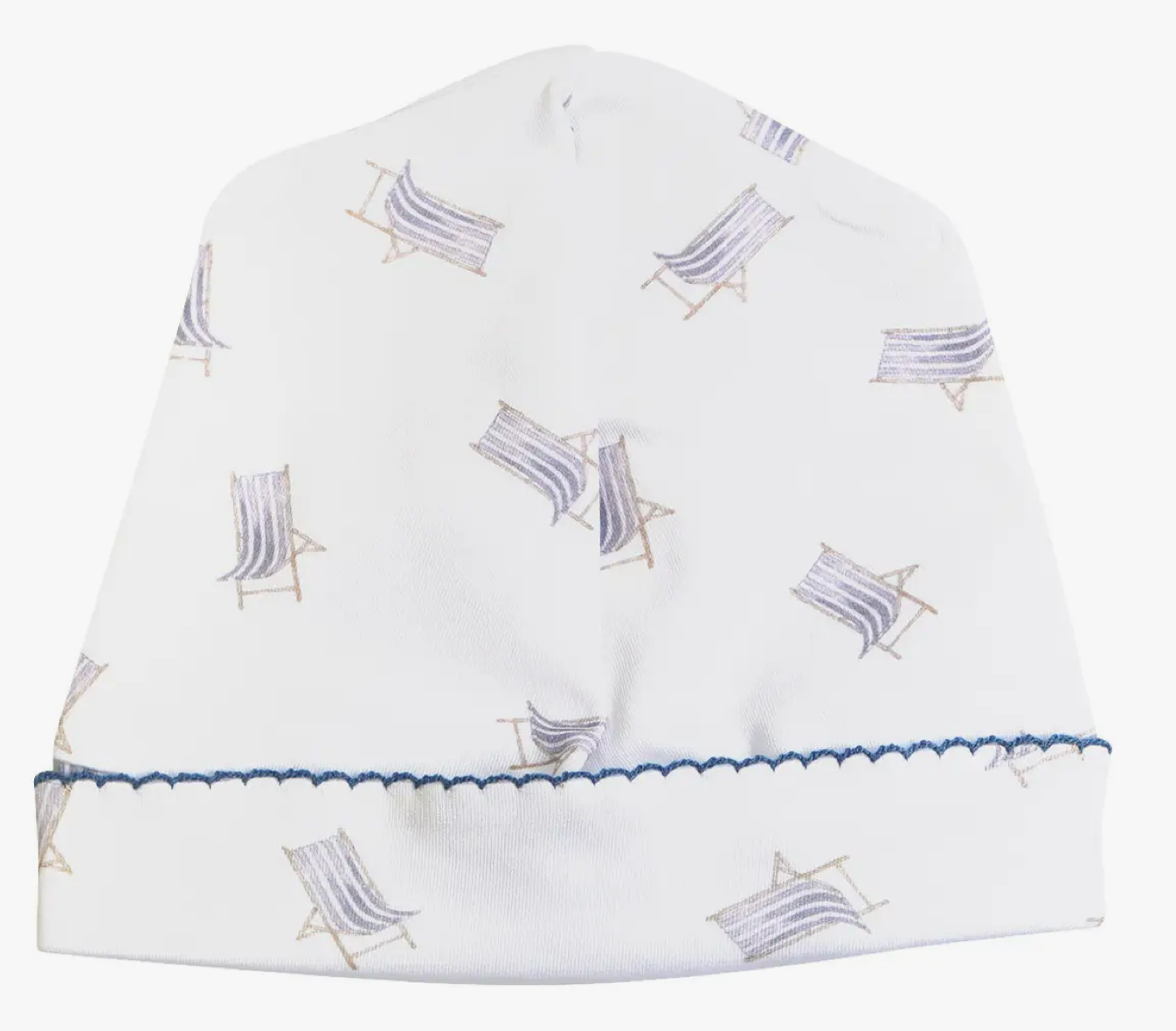 Beach Chairs Receiving Hat in Blue