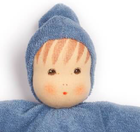 Nanchen Natur "Schmuse" Doll in Blue