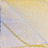 Handmade Crochet Baby Blanket - Cream with Gold Threading