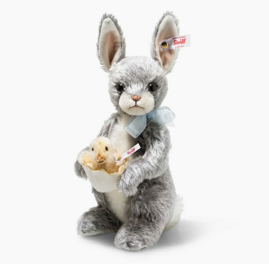 Steiff - Billy Springtime Bunny with Hatchling Chick, Limited Edition, 9"