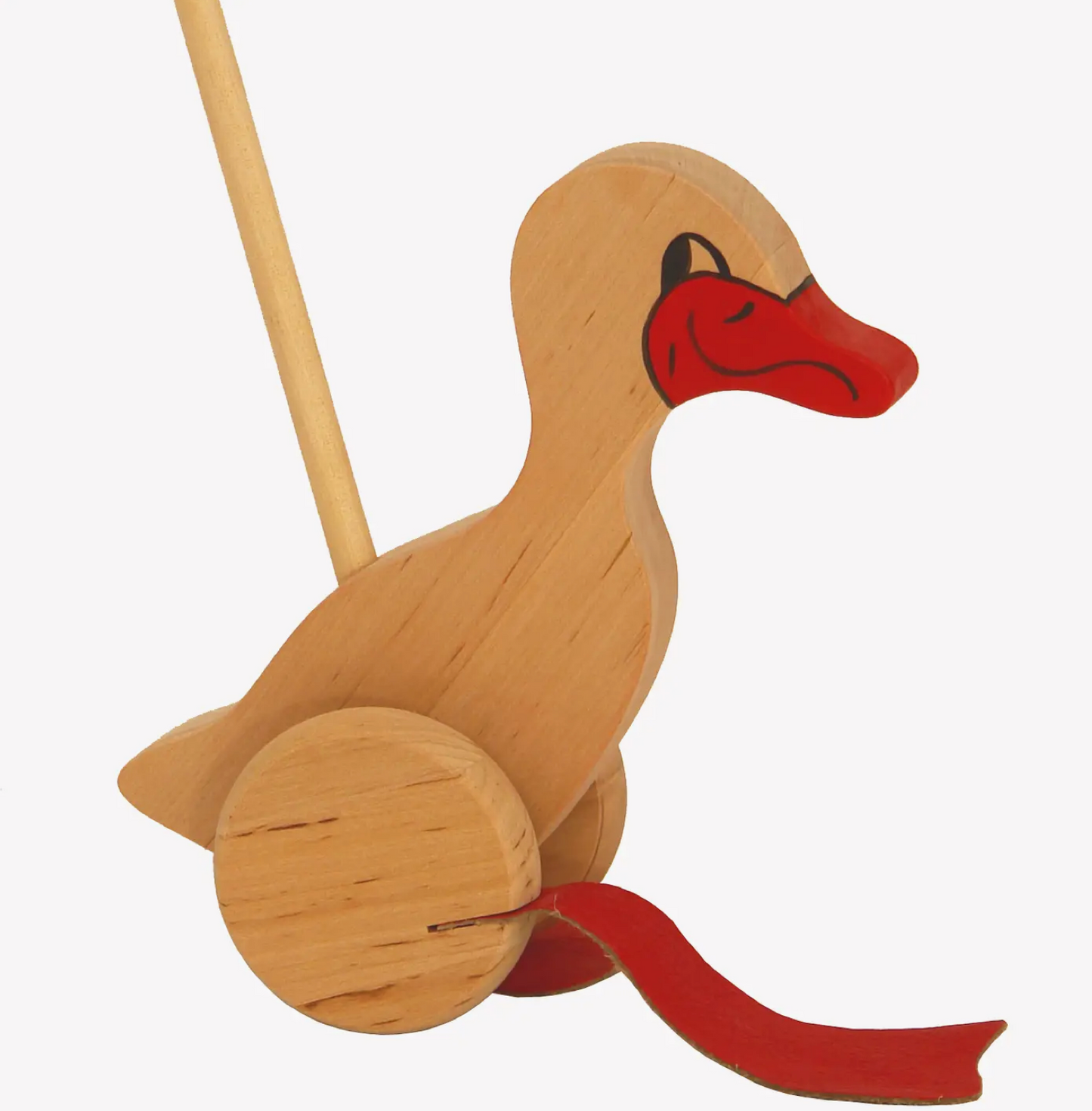 Vintage Wooden Duck Push Toy