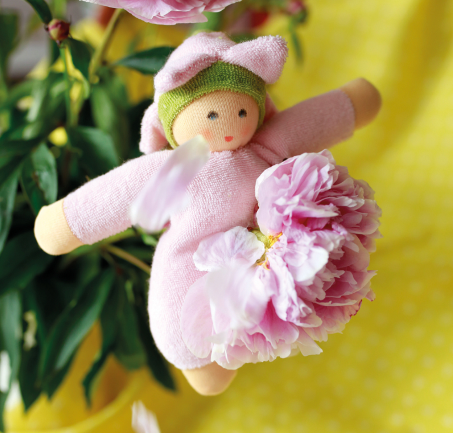 Nanchen Natur Pink Flower Fairy Rattle