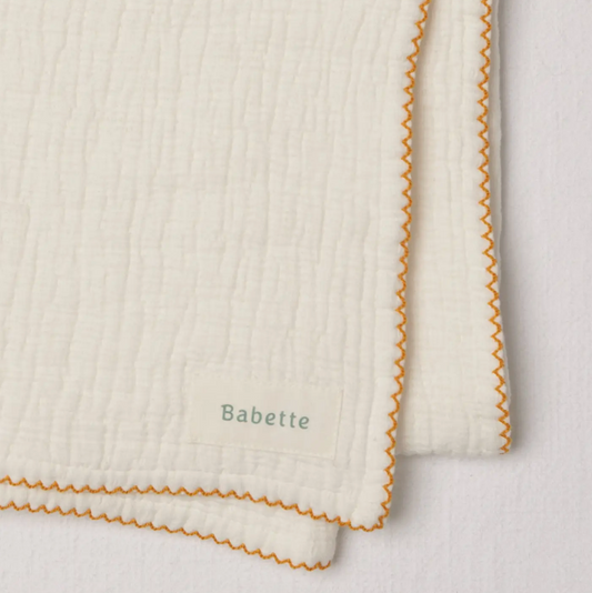 Cotton Gauze Stroller Blanket - Soft, Breathable, and Beautifully Textured