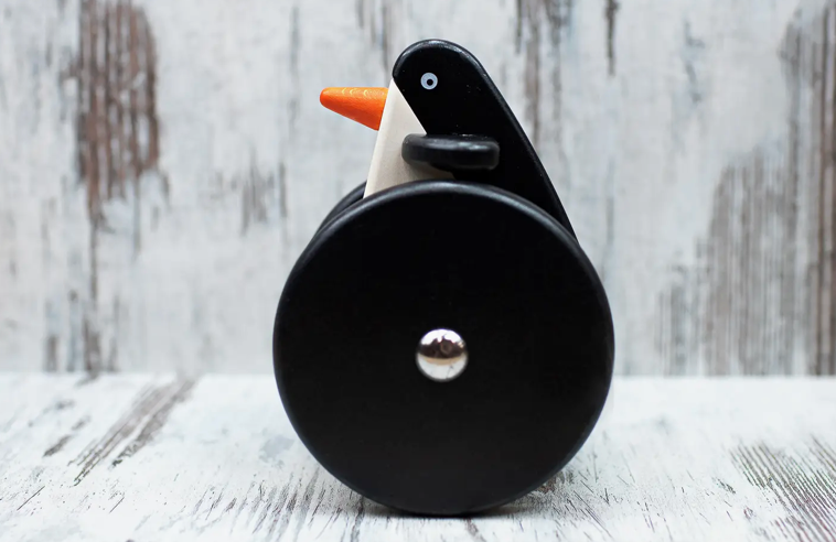 Handcrafted Wooden Wobbling Penguin