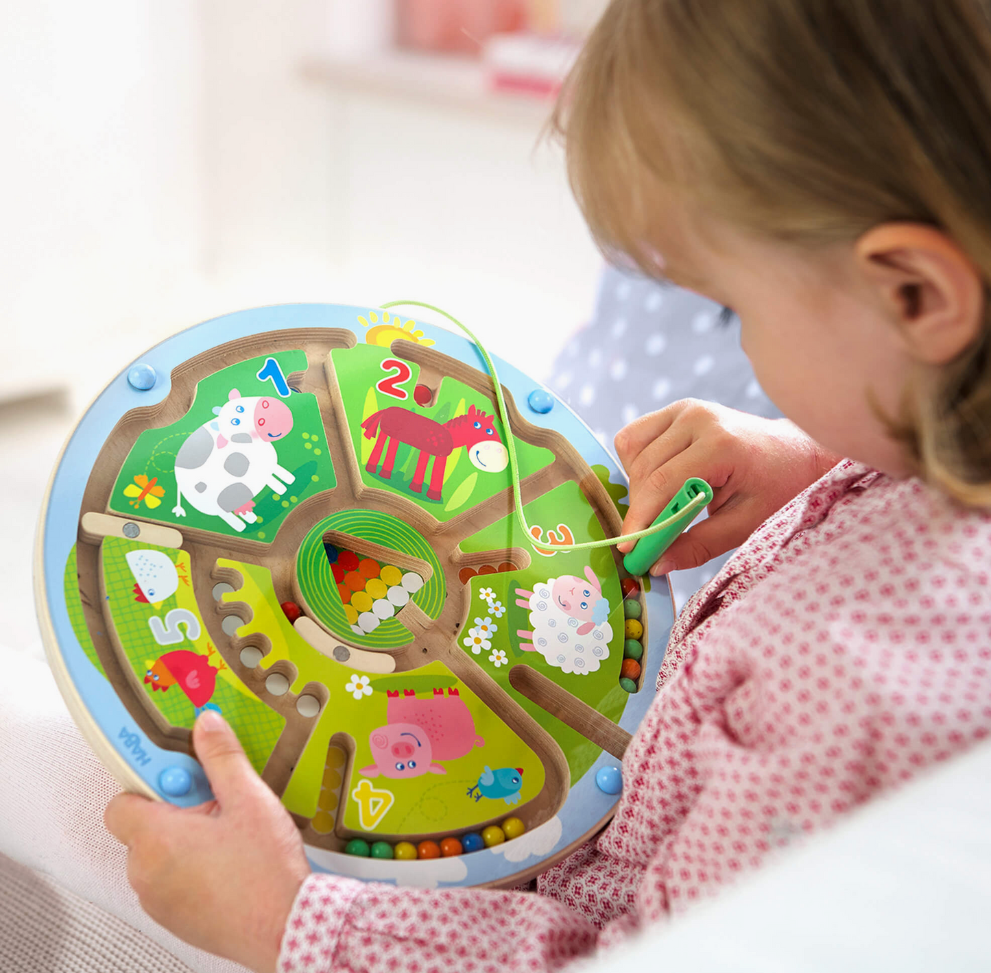 Number Maze Magnetic Game