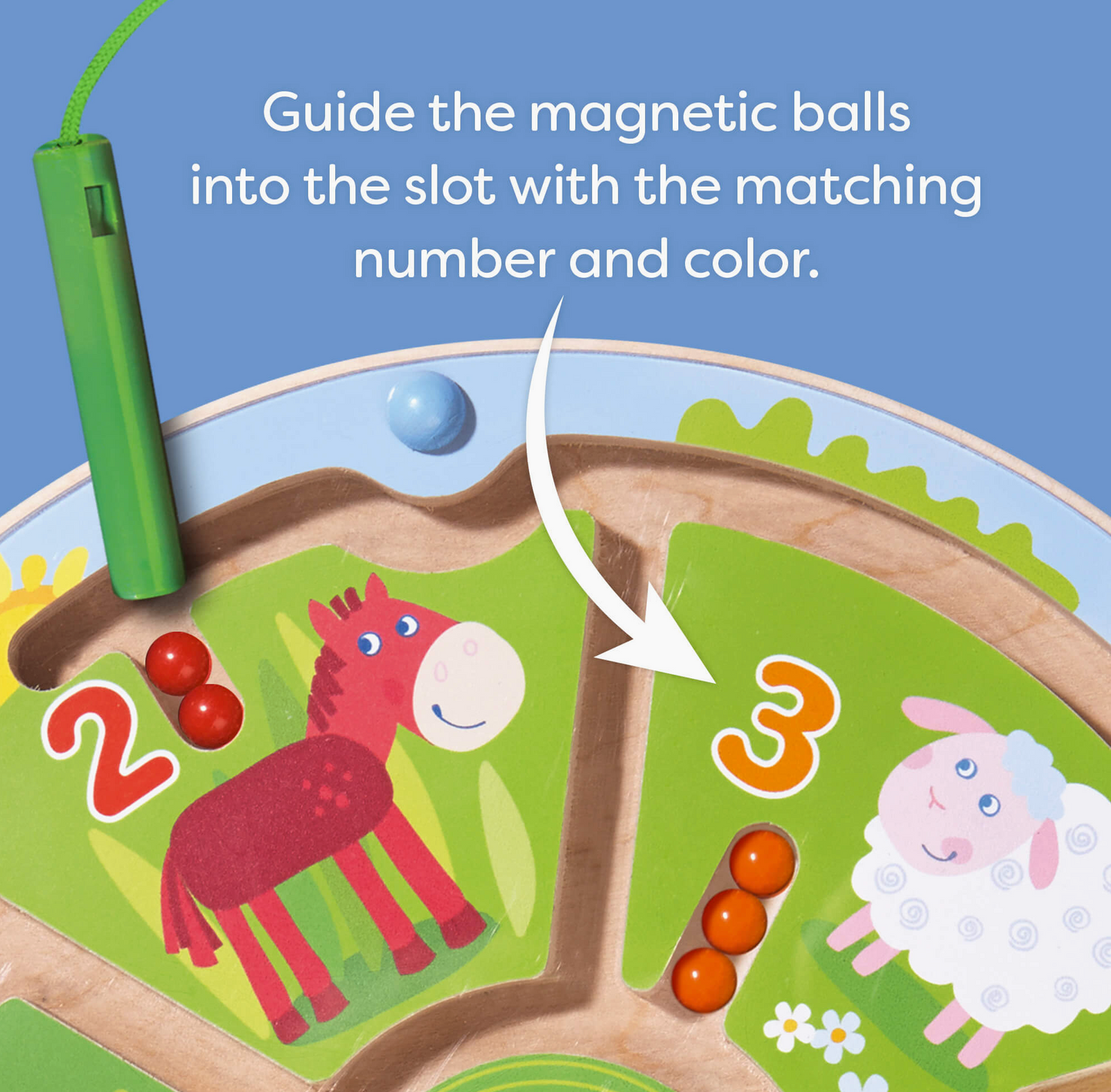 Number Maze Magnetic Game