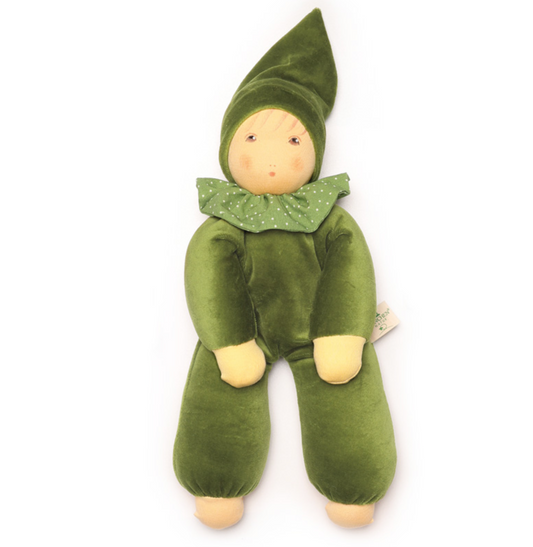 Nanchen Natur Nani Waldorf Doll in Forrest Green
