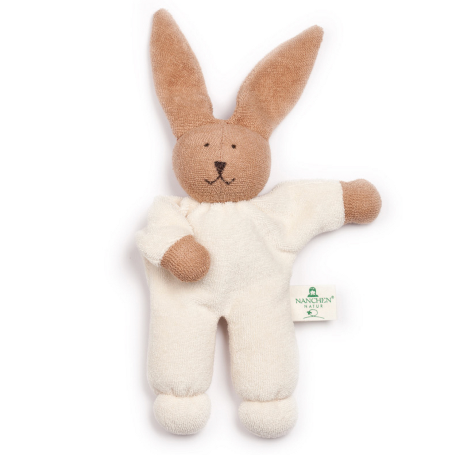 Nanchen Natur - Terry Cloth Bunny Rattle - Hoppel