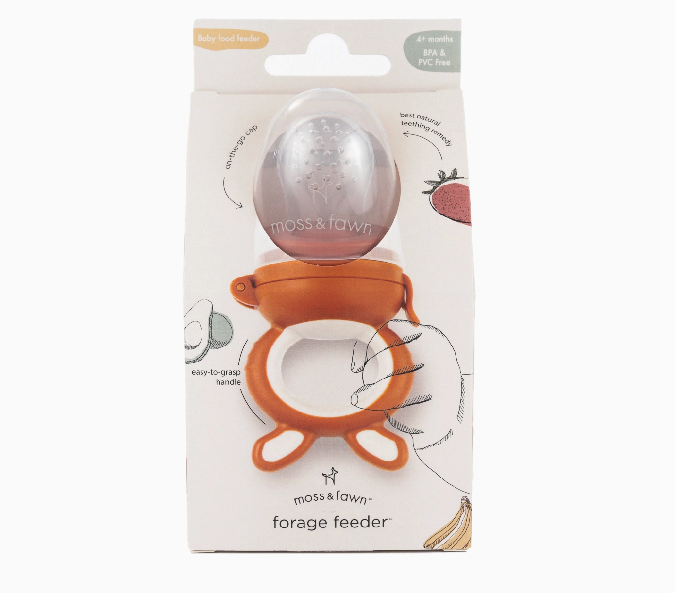 Forage Feeder - Natural Teething Relief & Safe Self-Feeding Tool
