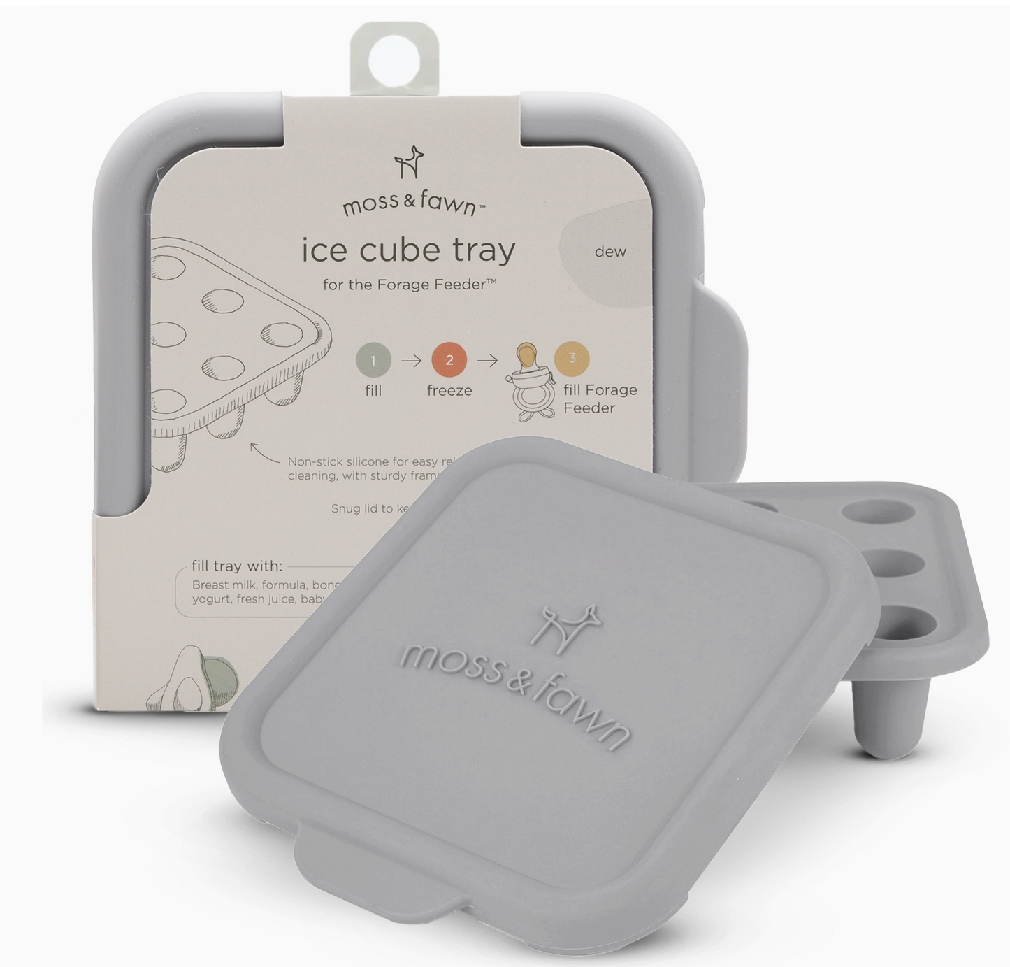 Forage Feeder Ice Cube Tray - Perfect Portions for Baby Feeding & Teething