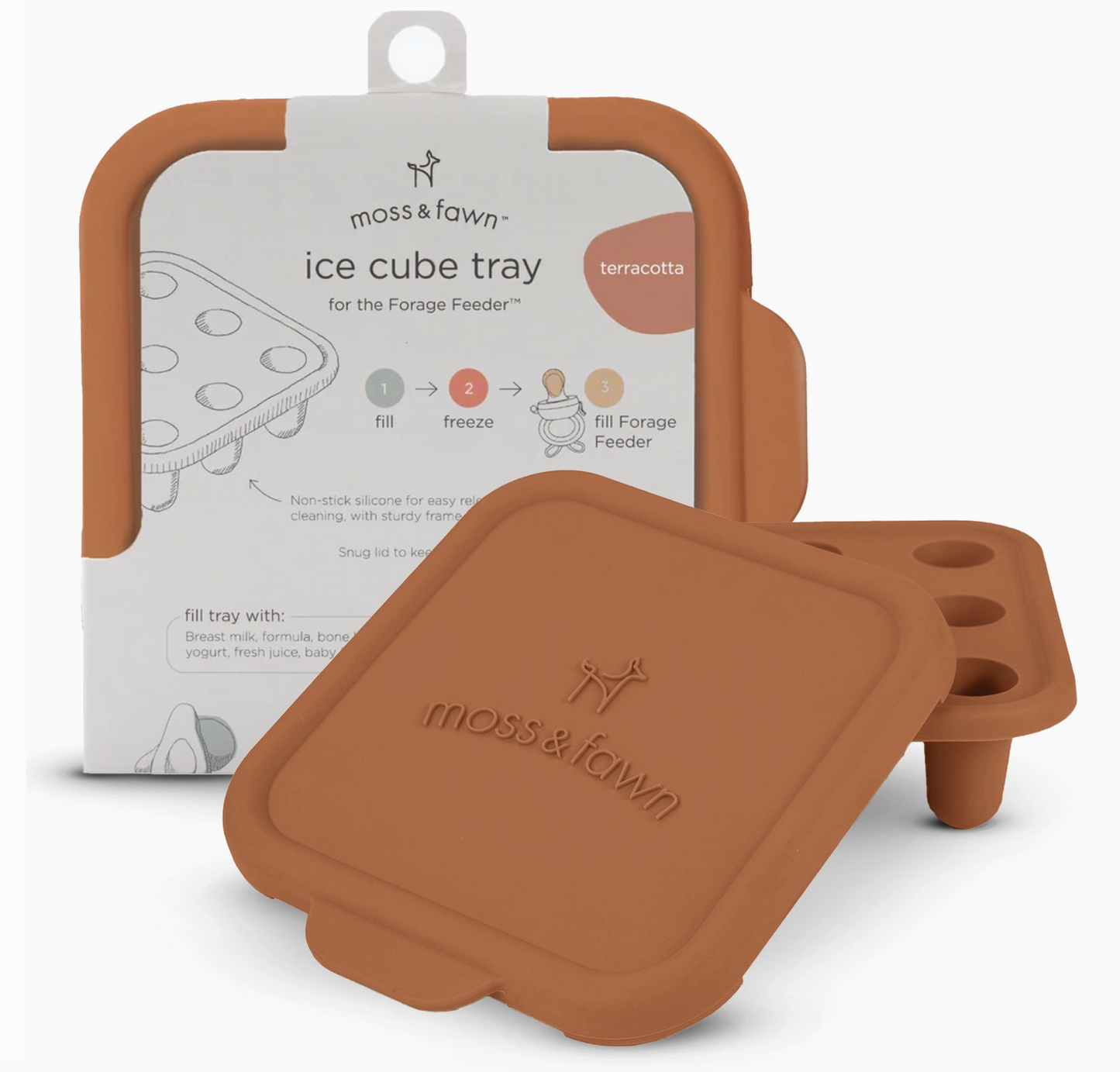 Forage Feeder Ice Cube Tray - Perfect Portions for Baby Feeding & Teething