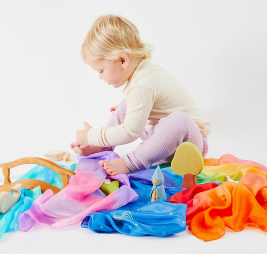 Mini Enchanted Playsilks - 100% Pure Silk Play Scarf