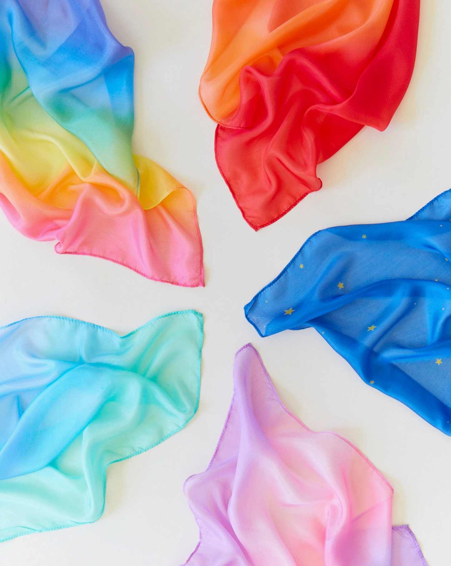 Mini Enchanted Playsilks - 100% Pure Silk Play Scarf