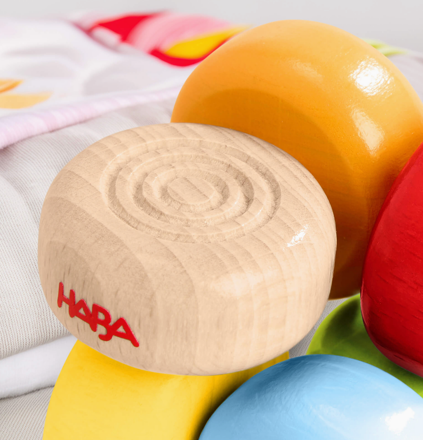 Color Drops Wooden Grasping and Teething Toy
