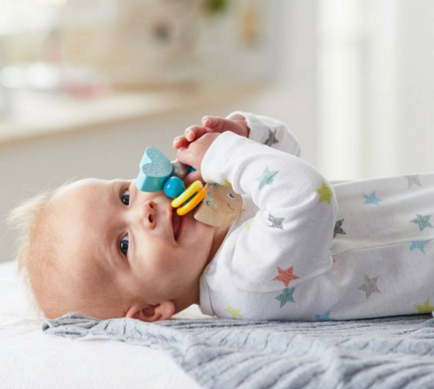 Rattlefish Wooden Baby Rattle