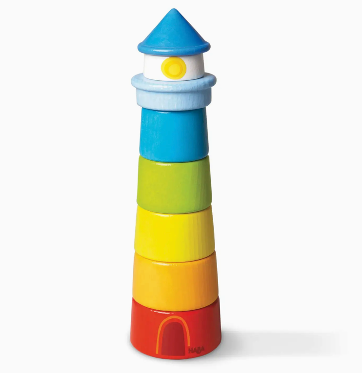 Lighthouse Wooden Rainbow Stacker