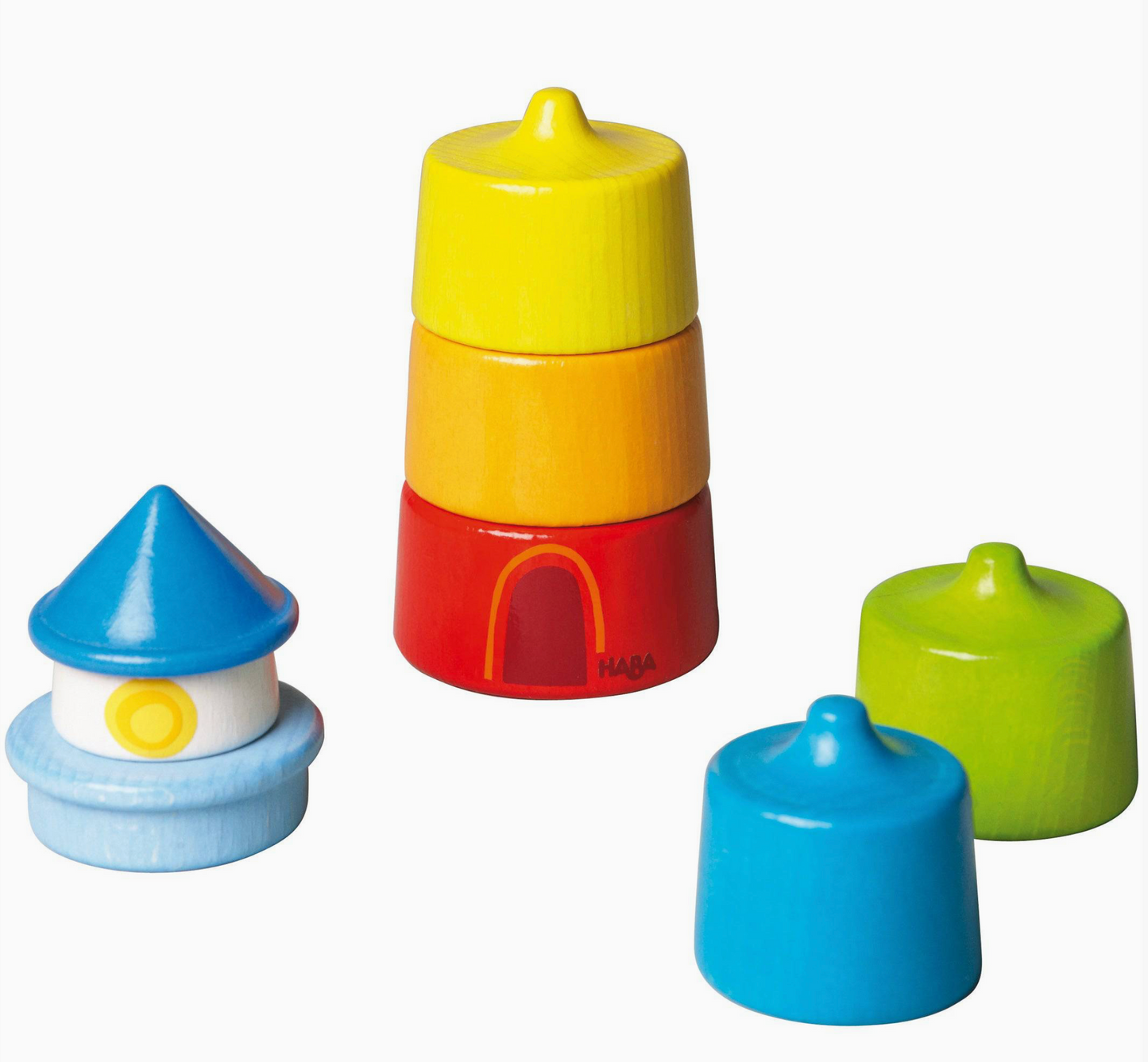 Lighthouse Wooden Rainbow Stacker