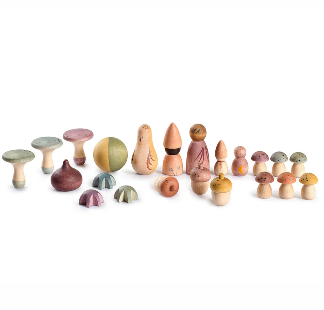 Moonlight Tale Play Set – 22-Piece Wooden Imaginative Play Set