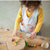 Light Baby Nins Play Set – 6 Wooden Figures & Coconut Shell