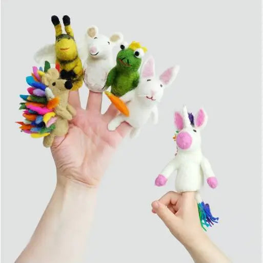 Wool Felt Finger Puppets - Magic Meadow Collection
