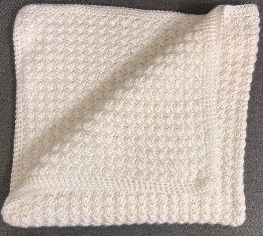Handmade Crochet Baby Blanket - Snow White
