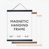 Vintage Botanical Seaweed Algae Print with Natural Magnetic Frame